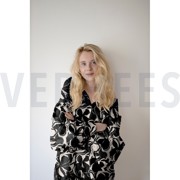 COTTON SATIN FLOWERS BORDEAUX (thumbnail) #7