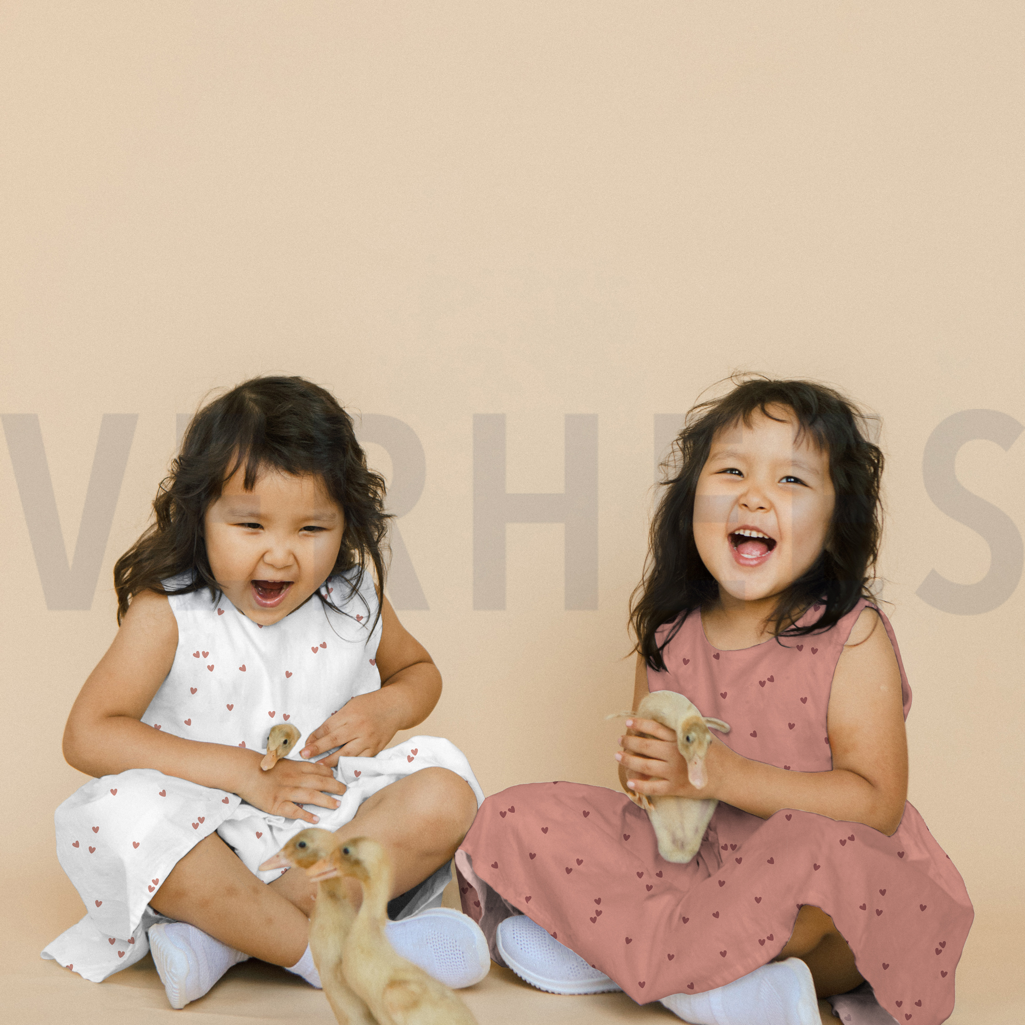 DOUBLE GAUZE SMALL HEARTS LIGHT LILAC (high resolution) #7