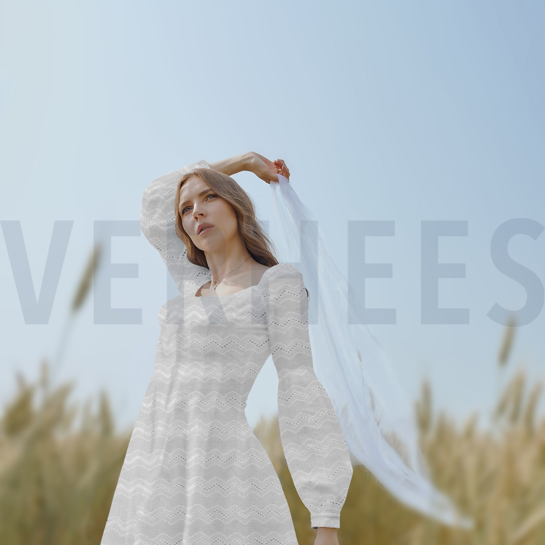 DOUBLE GAUZE TWO-SIDE BORDER NAVY #7