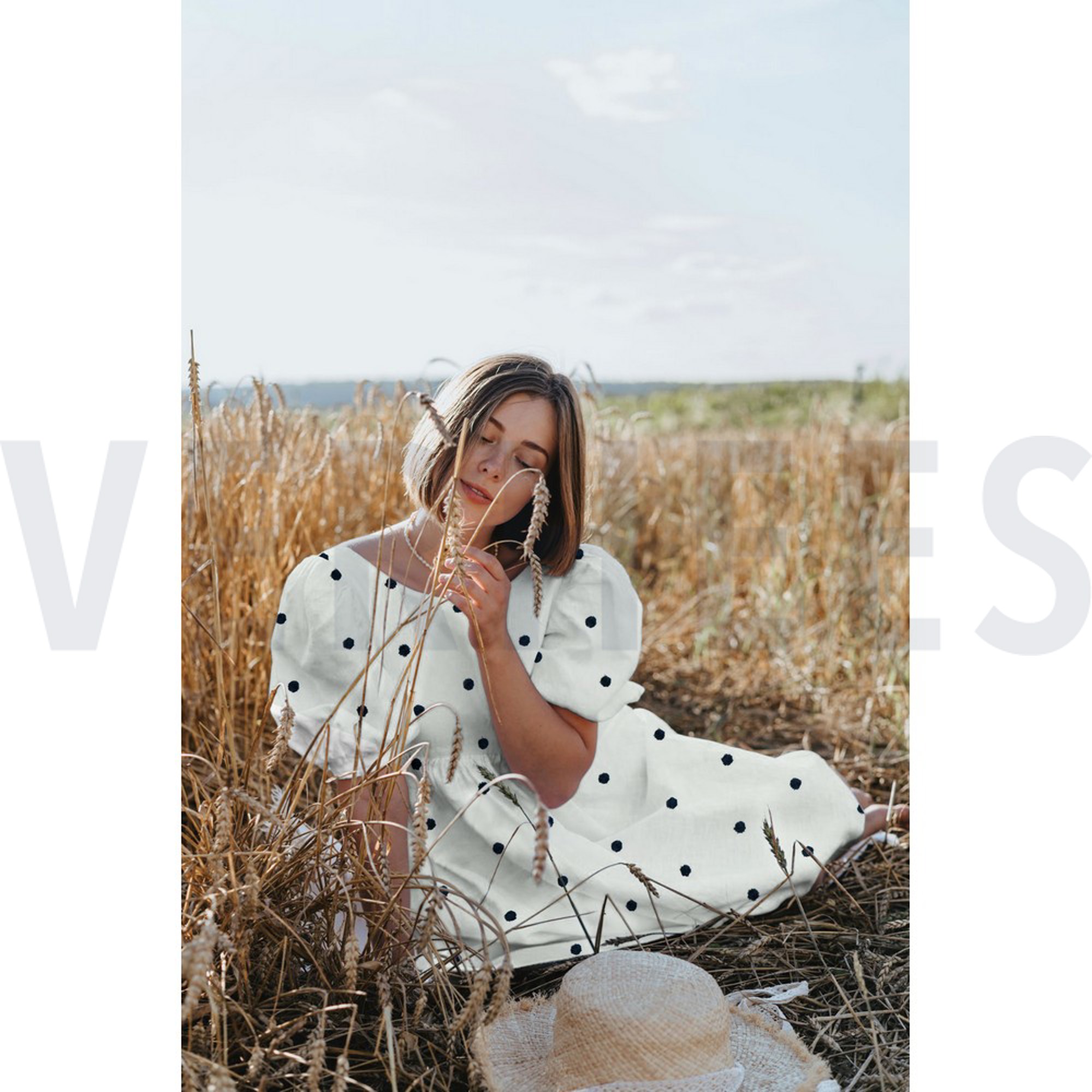 COTTON VOILE DOTS NAVY / WHITE (high resolution) #7