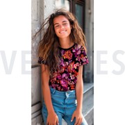 JERSEY DIGITAL FLOWERS BLACK (thumbnail) #7