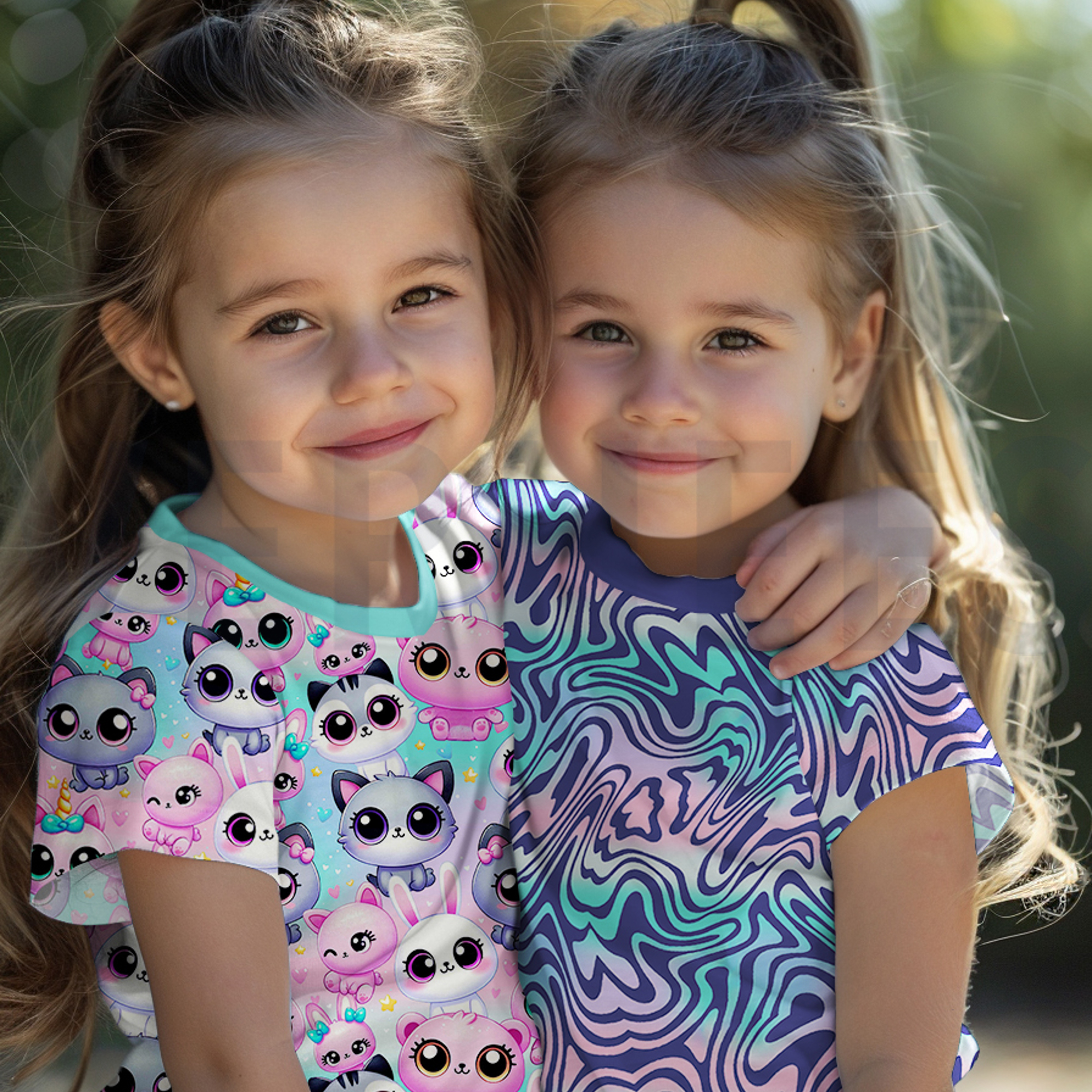 JERSEY DIGITAL CUTE ANIMALS & ABSTRACT MULTICOLOUR (high resolution) #7