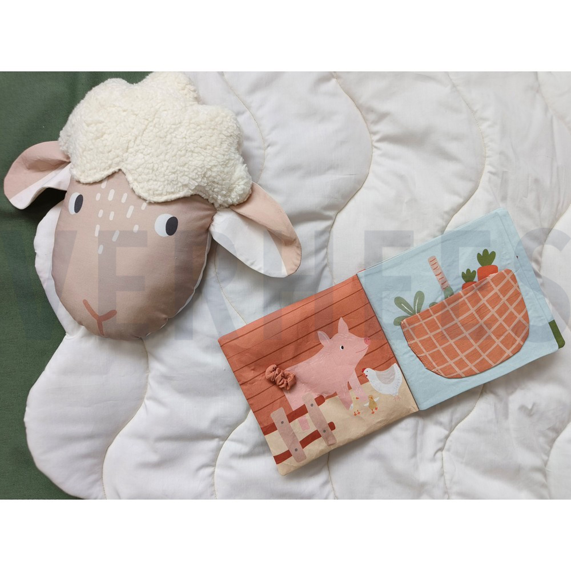 FINE POPLIN DIGITAL FARM PLAYMAT PANEL MULTICOLOUR (high resolution) #7