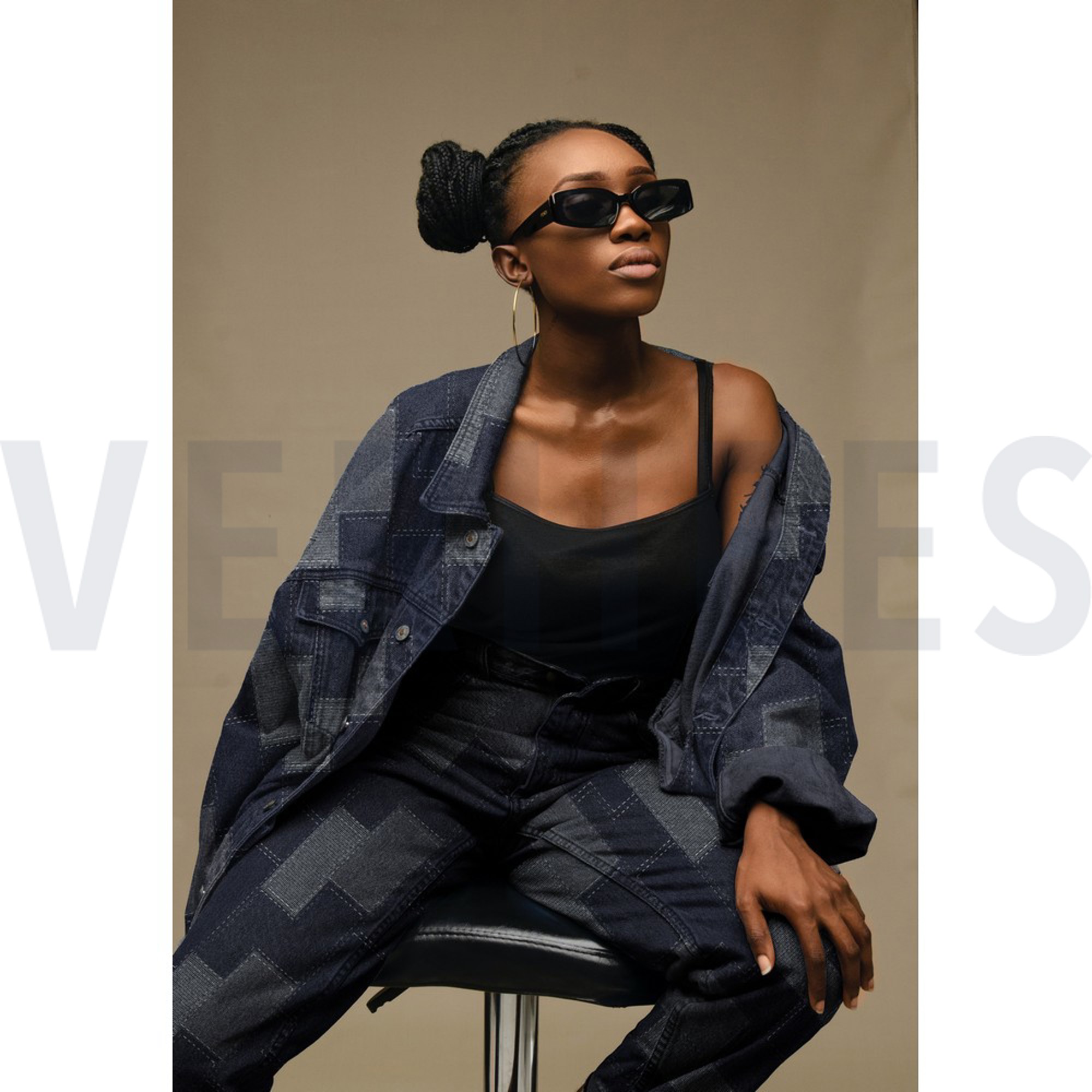 JEANS JACQUARD PATCHWORK BLACK (high resolution) #7