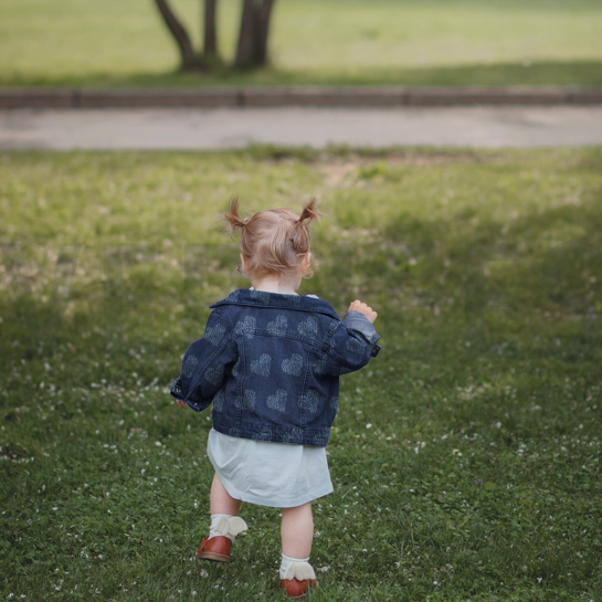 JEANS JACQUARD FRAYED HEARTS JEANS #7