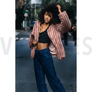 FAUX FUR STRIPES SAND (thumbnail) #7