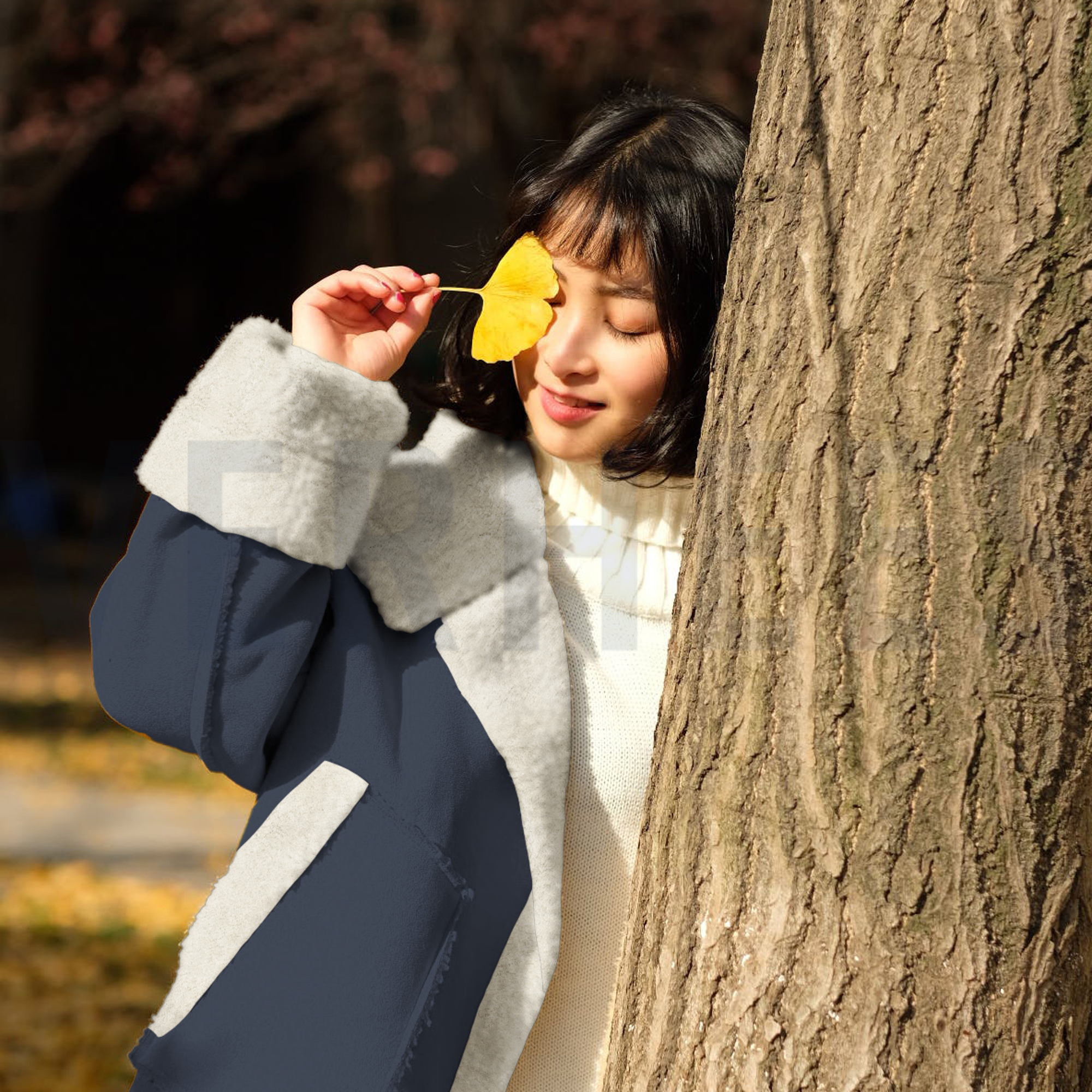 OUTDOOR JACKET FAUX FUR SAND (high resolution) #7