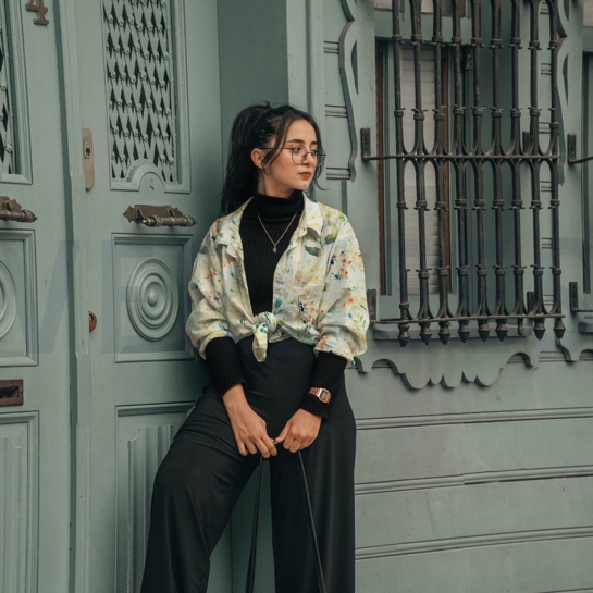 VISKOSE RADIANCE DIGITAL BLÄTTER GELB #7