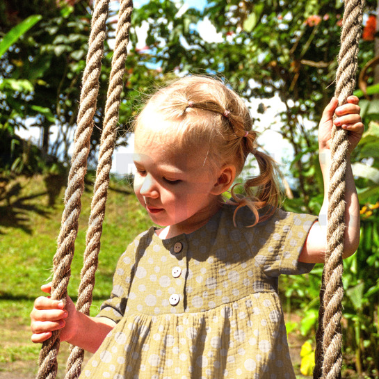 MUSSELIN JACQUARD PUNKTE HELLBLAU #7