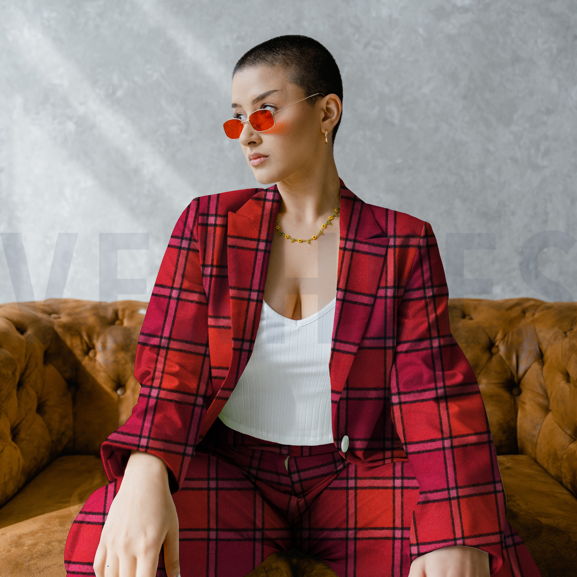 BRUSHED CHECK CERISE (high resolution) #7
