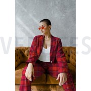 BRUSHED CHECK CERISE (thumbnail) #7
