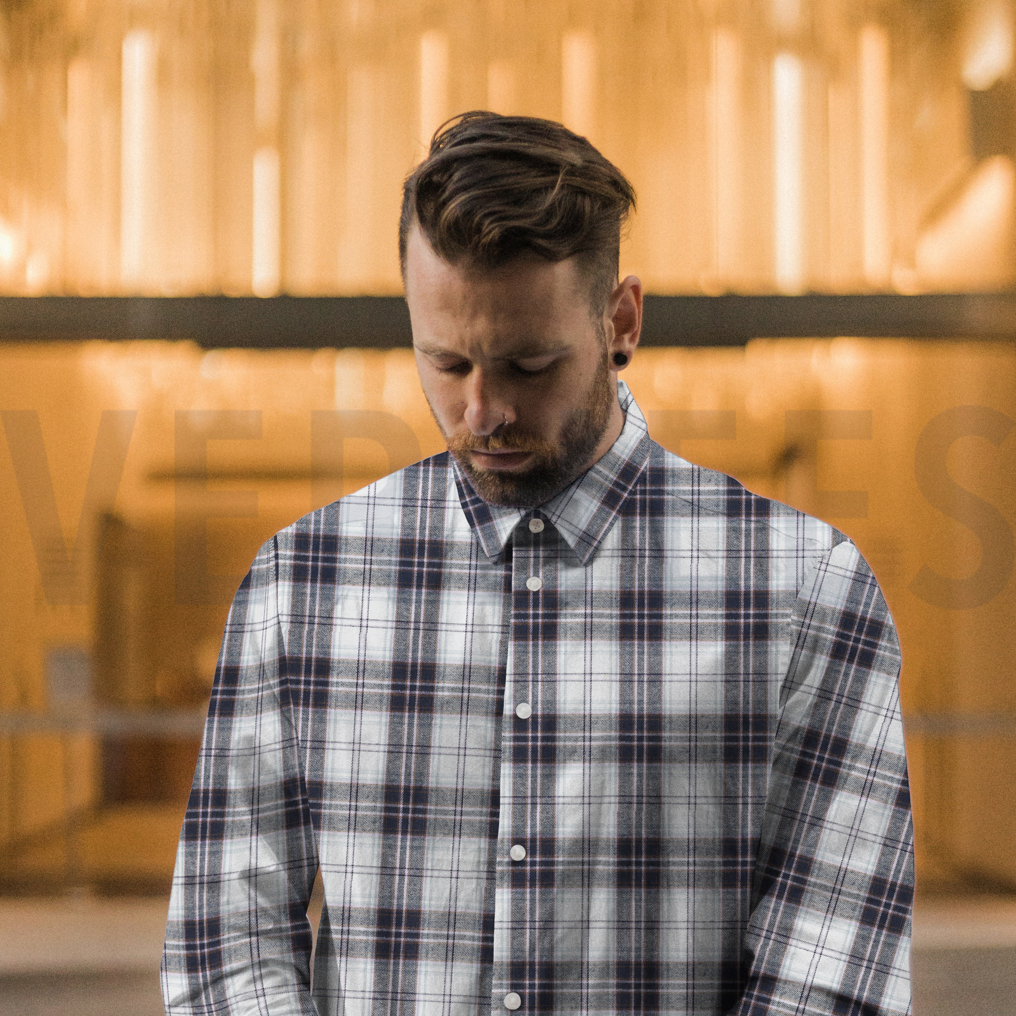 BRUSHED YARN DYED CHECKS NAVY (high resolution) #7