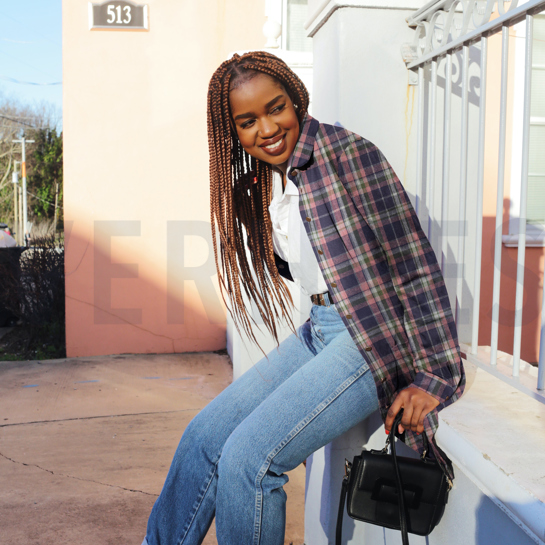 BRUSHED YARN DYED CHECKS LAVENDER #7