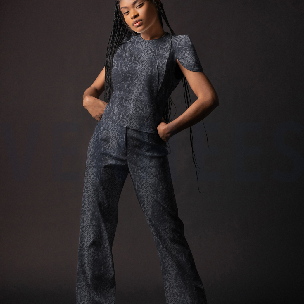 VICENZA ANIMAL SKIN DARK BLUE #7