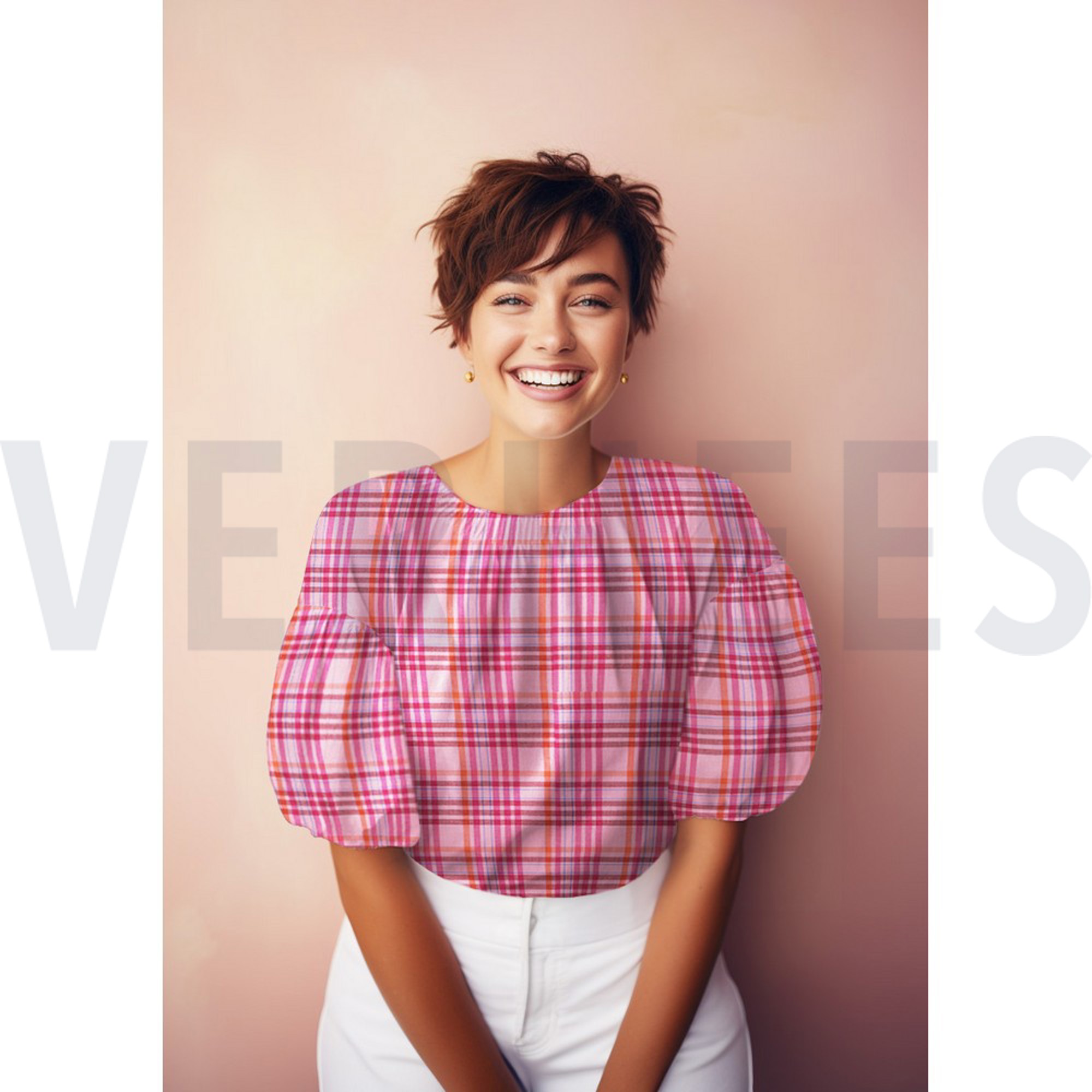 COTTON YARN DYED CHECKS LIGHT PINK (high resolution) #7