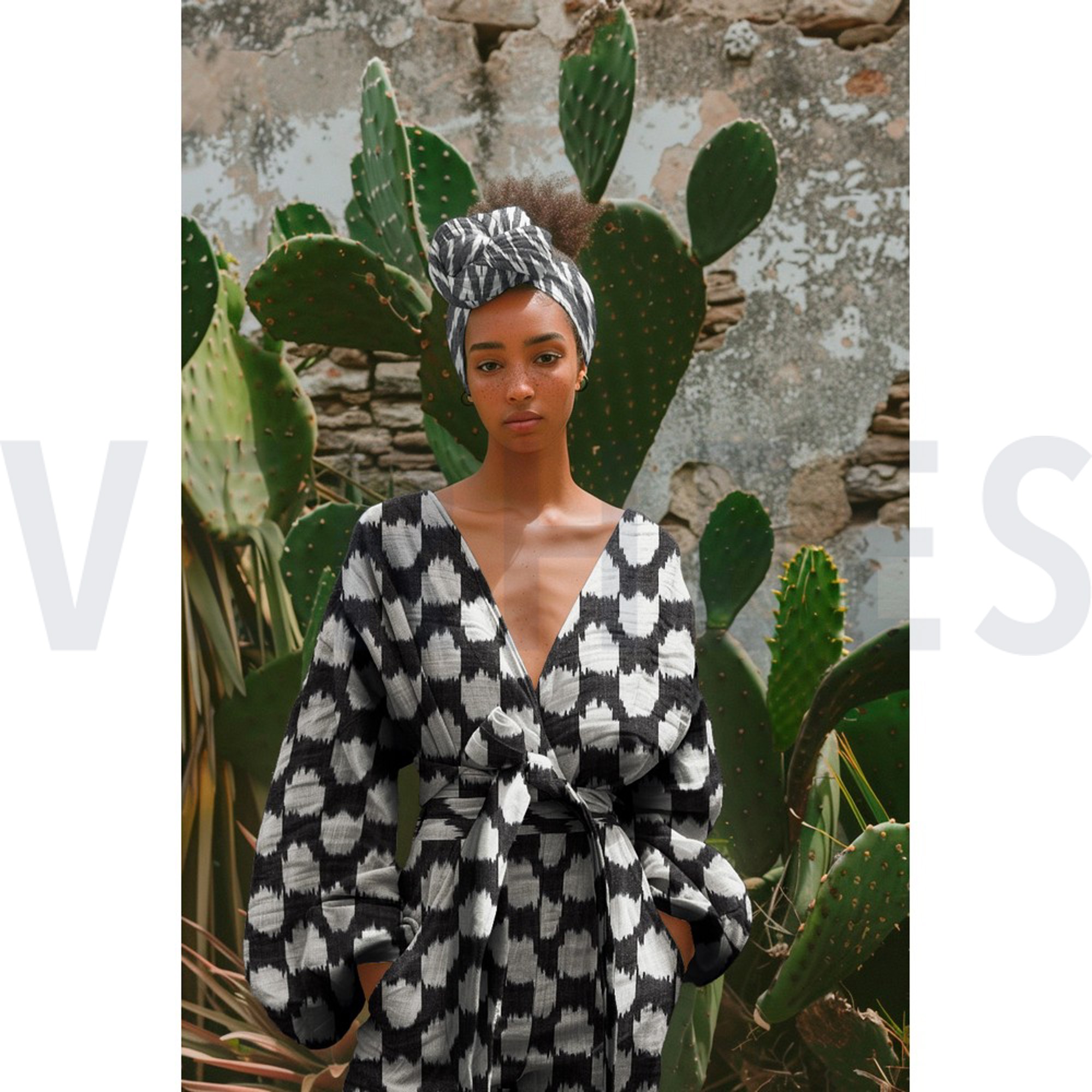 COTTON IKAT GREY (high resolution) #7