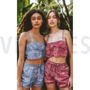 UNIQUE CRAFTED BATIK COTTON LAVENDER (thumbnail) #7