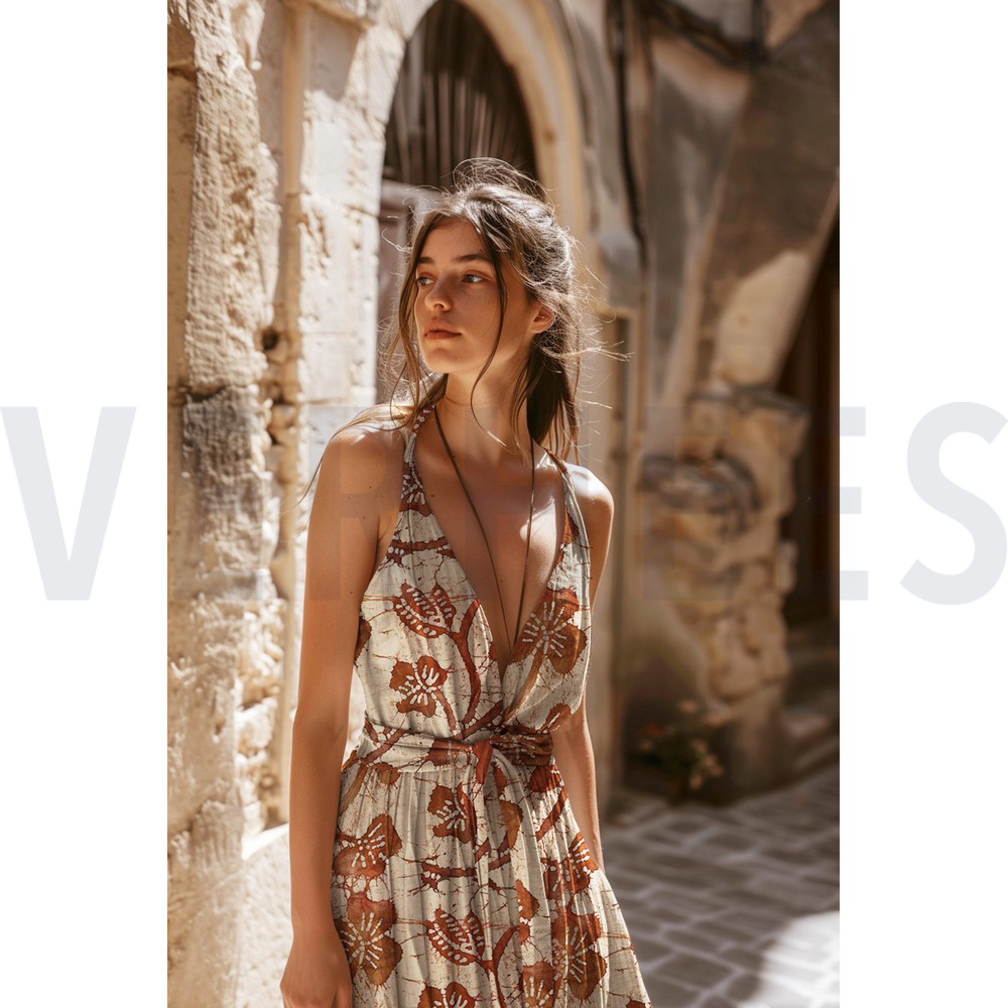 UNIQUE CRAFTED BATIK VISCOSE BROWN (high resolution) #7