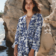 HANDCRAFTED BATIK VISCOSE INDIGO (thumbnail) #7
