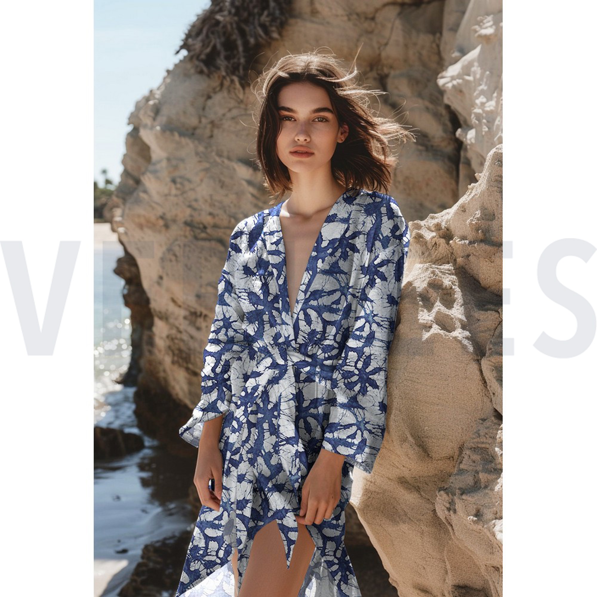 UNIQUE CRAFTED BATIK VISCOSE INDIGO (high resolution) #7