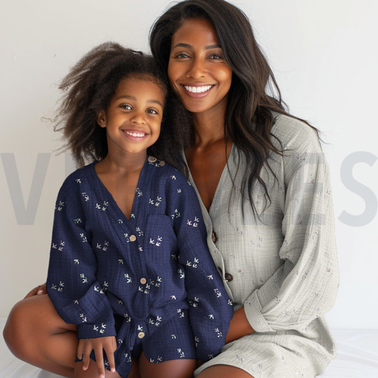 DOUBLE GAZE DE COTON FOIL OISEAUX ÉCRU #7