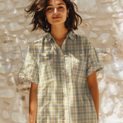 DOUBLE GAUZE YARN DYED CHECKS MULTICOLOUR (thumbnail) #7
