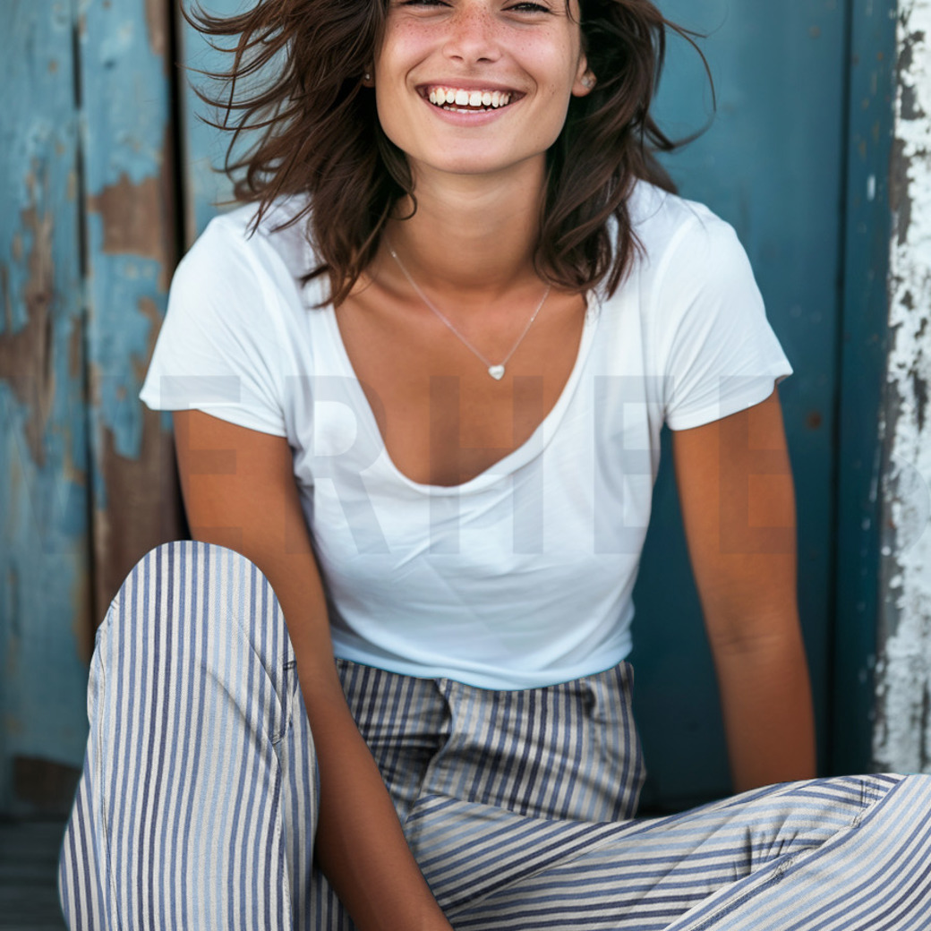 DENIM STRIPES JEANS #7