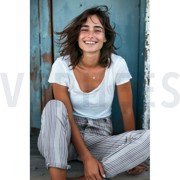DENIM STRIPES JEANS (thumbnail) #7