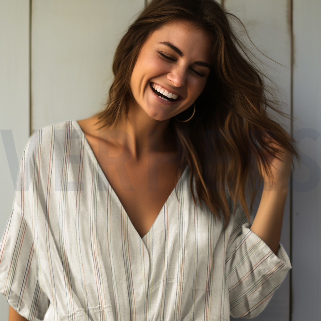 LINEN VISCOSE STRIPES MULTICOLOUR #7