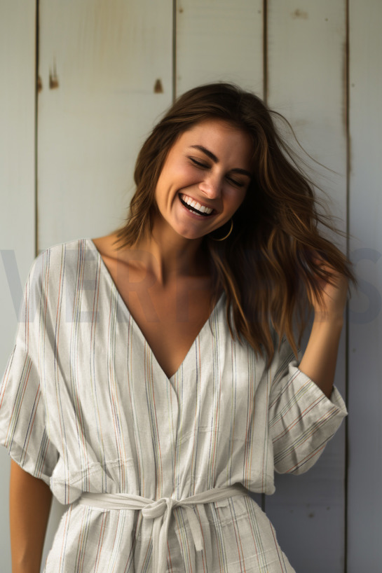 LINEN VISCOSE STRIPES MULTICOLOUR #7