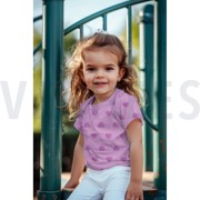 COTTON TOWELING KNIT HEARTS LILAC (thumbnail) #7