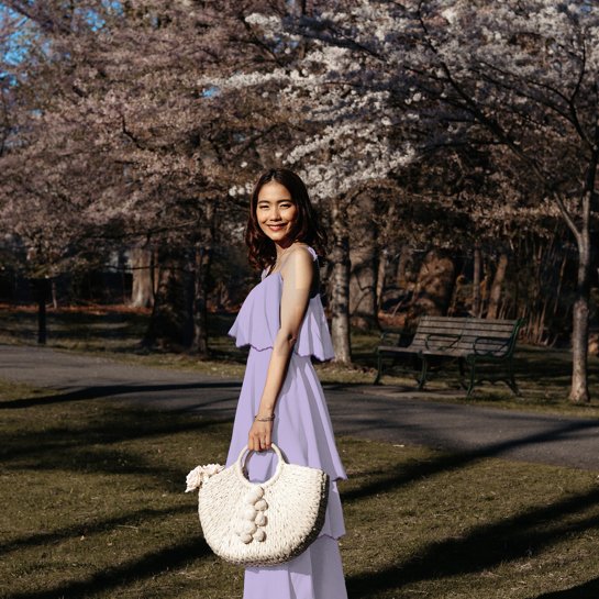 MUSSELIN ZWEISEITIGE WELLE LILA #7