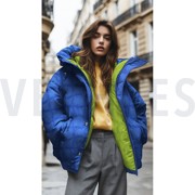 STEPPED GRAPHIC SQUARE COBALT/LIME (thumbnail) #7