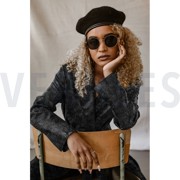 FAUX LEATHER STRUCTURE BLACK (thumbnail) #7