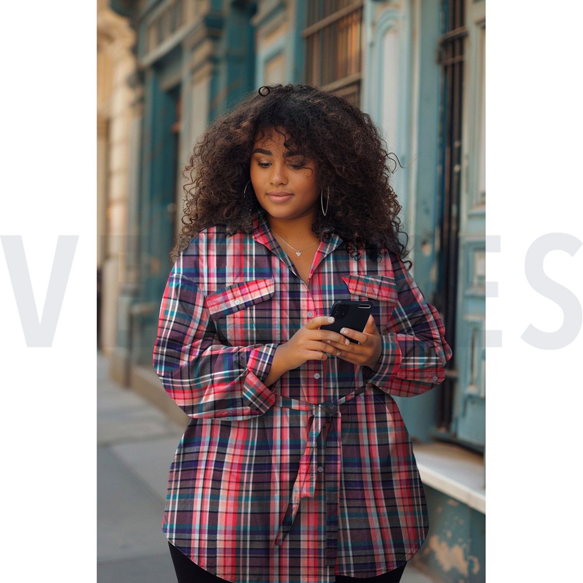 COTTON YARN DYED CHECKS DARK CORAL (high resolution) #7
