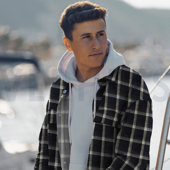 BRUSHED YARN DYED CHECKS NAVY #7