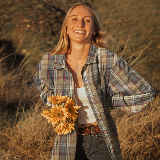 BRUSHED YARN DYED CHECKS BEIGE #7