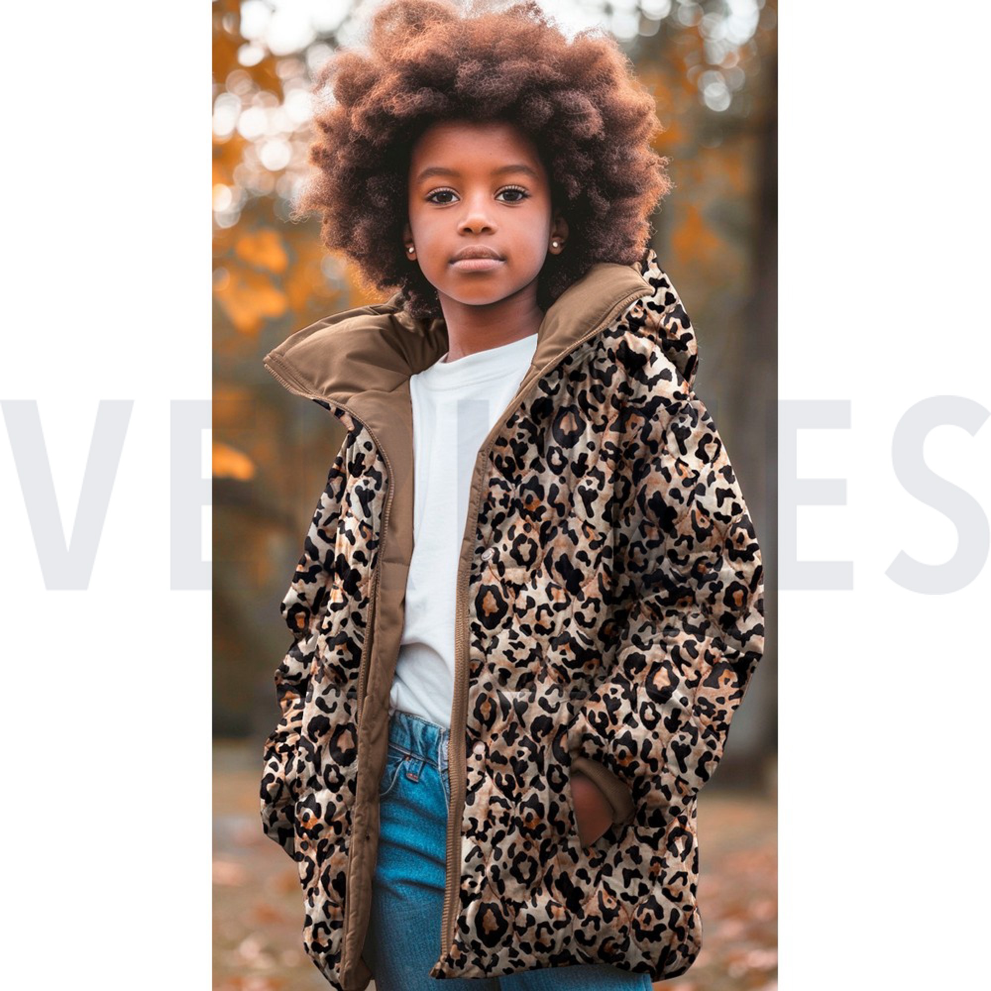 STEPPED VELVET DIGITAL ANIMAL SKIN BROWN (high resolution) #7