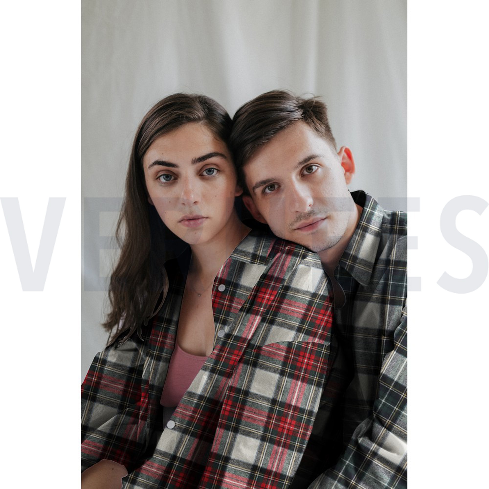 COTTON YARN DYED BRUSHED CHECKS ECRU/NAVY (high resolution) #7