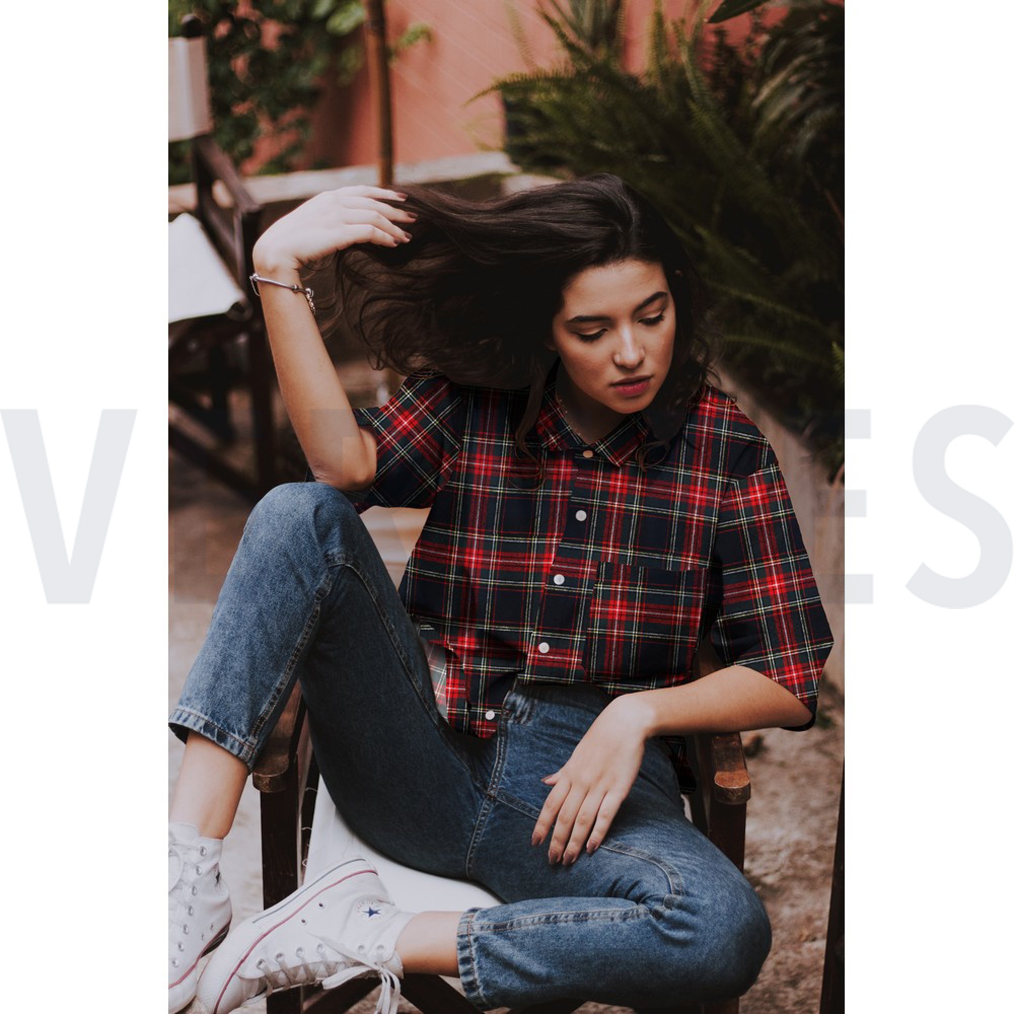 COTTON YARN DYED BRUSHED CHECKS NAVY/RED (high resolution) #7