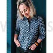 JEANS EMBROIDERY DARK BLUE (thumbnail) #7