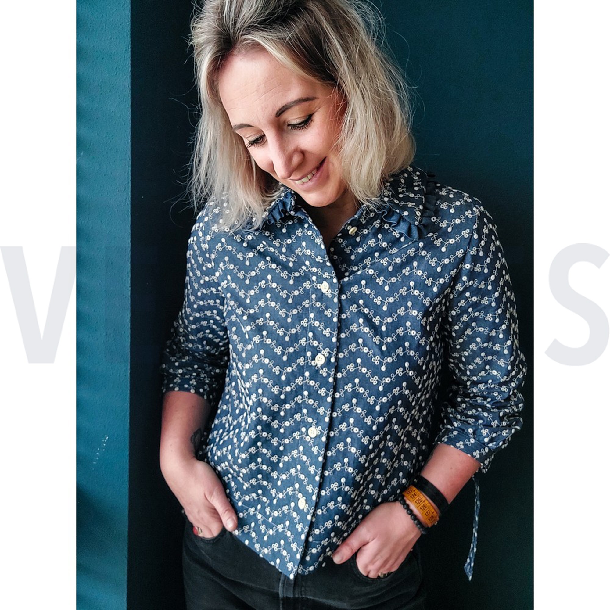 JEANS EMBROIDERY DARK BLUE (high resolution) #7