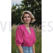 COTTON JACQUARD SEERSUCKER NAVY (thumbnail) #7