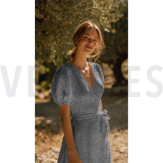 LEINEN LOOK GURKE MELANGE #7