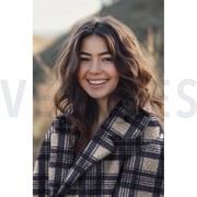 BOUCLE CHECK NAVY (thumbnail) #7