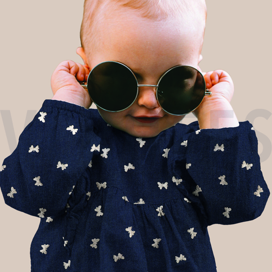 JEANS FOIL BUTTERFLIES JEANS WASHED #7