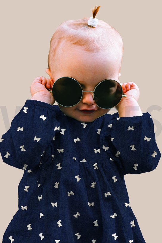 JEANS FOIL BUTTERFLIES BLEACHED #7