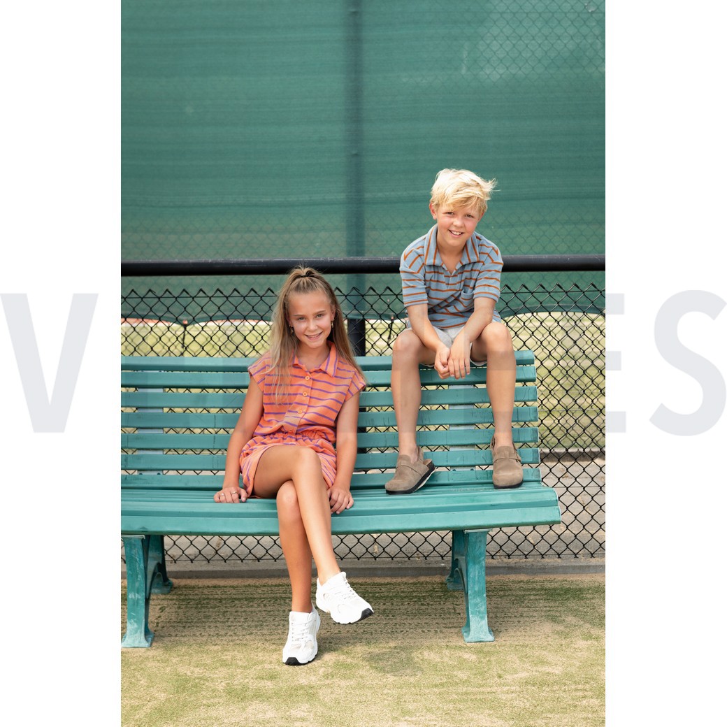 COTTON TOWELLING YARN DYED STRIPES PINK / FUCHSIA #7