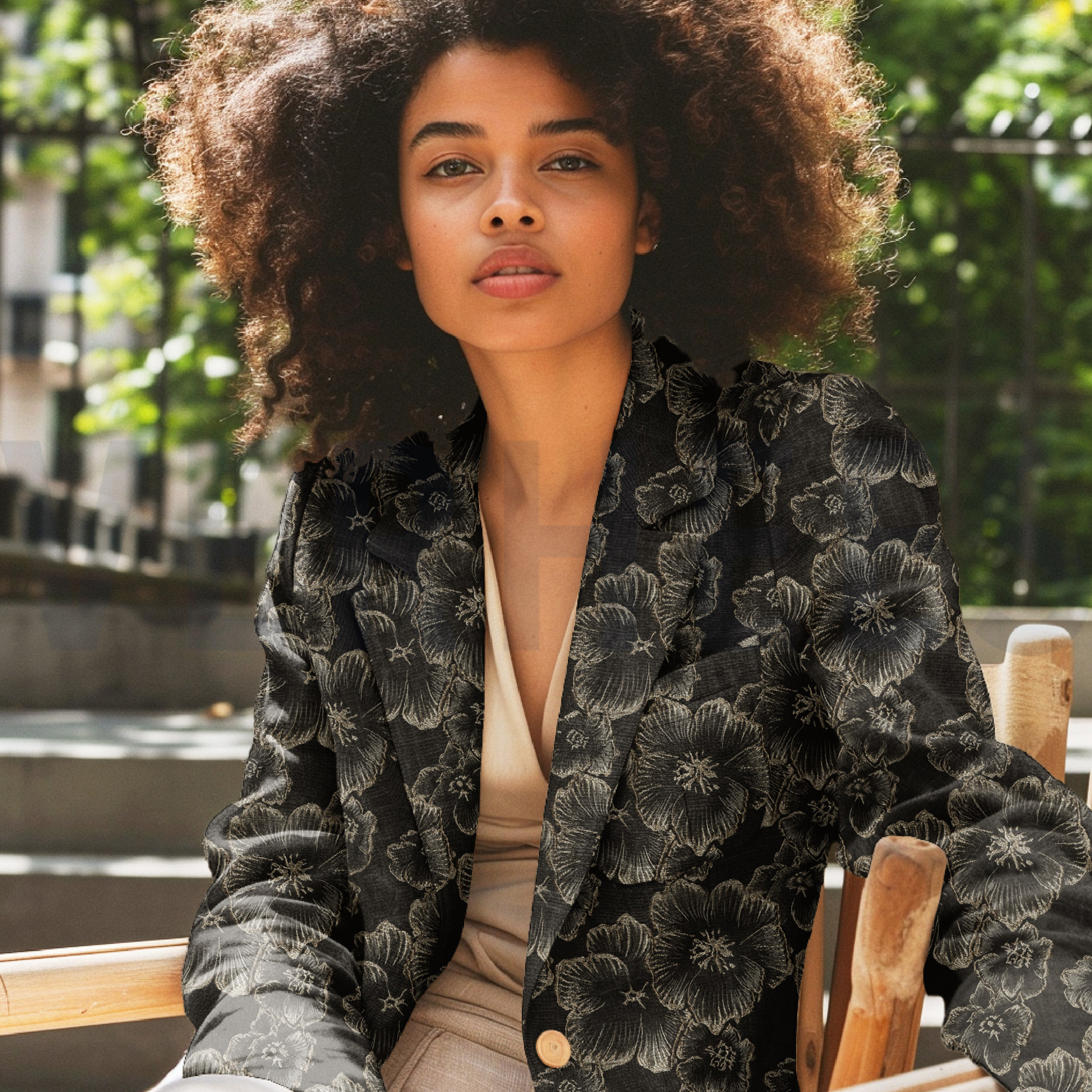 JACQUARD FLOWERS BLACK (high resolution) #7