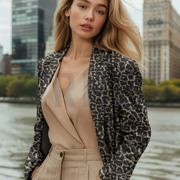 JACQUARD ANIMAL SKIN BEIGE (thumbnail) #7